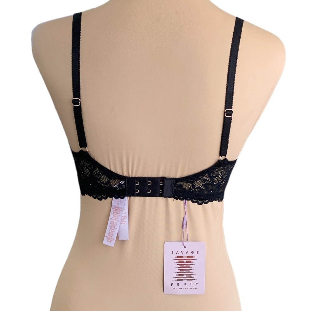 Black Lace Bras Size 32C - Picture 2 of 5